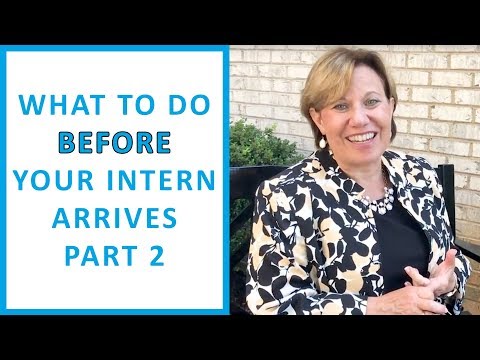 What To Do Before Your Intern Arrives