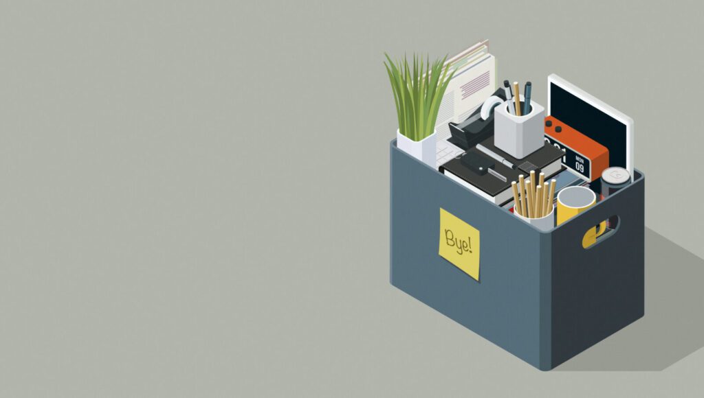 Packing belongings after job resignation